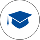 Warwick university graduate hat icon