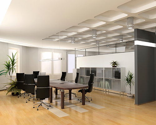 a commercial sector office