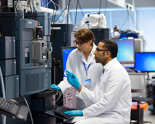 A laboratory in the industrial sector